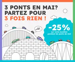 📌 Comment bénéficier de cette offre ? ✔️ Réservez directement sur notre site ucar.fr ✔️ Sélectionnez un véhicule particulier pour une durée de 5 jours ✔️ La réduction s’appliquera automatiquement sur votre tarif ⚠️ Conditions de l’offre : Offre valable uniquement pour les réservations effectuées sur ucar.fr Réduction appliquée uniquement pour une location de 5 jours Offre valable sur les véhicules particuliers uniquement Non disponible dans l’agence d’Obernai 🚗 Prêt à partir ? Réservez dès maintenant et prenez la route de l’évasion ! 