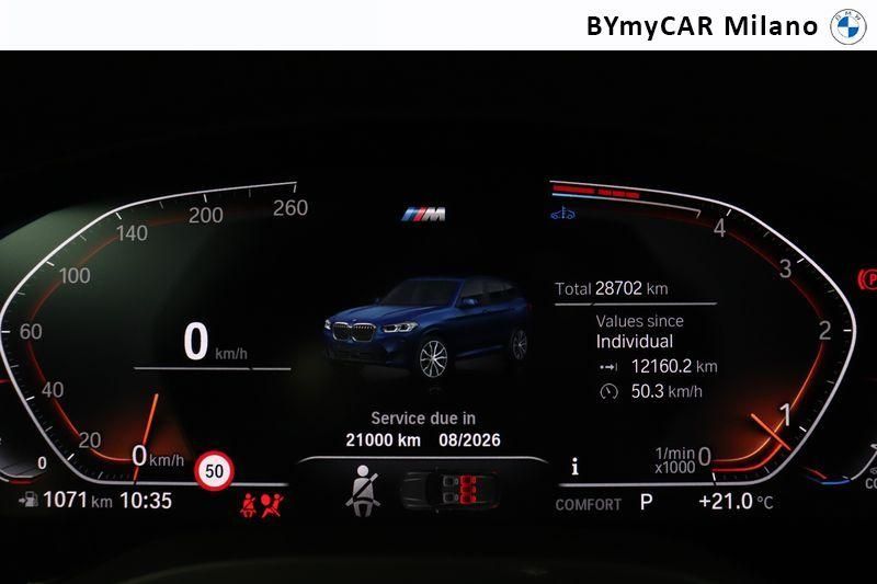 BMW X3 X3 xdrive20d mhev 48V Msport auto https://cdn.bymycar.eu/it-bo/assets/images/vehicles/vo/4582/BMW-X3-G01-2021-jpg-12.jpg