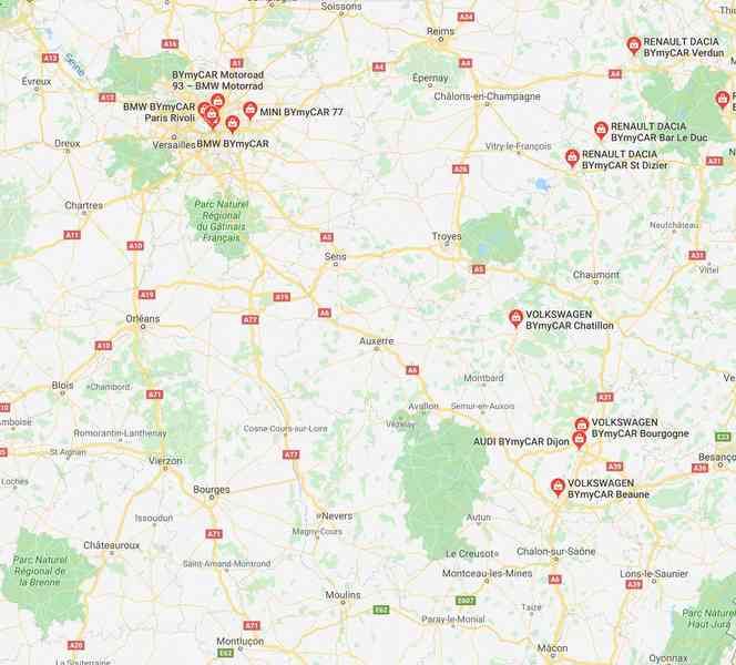 adresse de PEUGEOT BYMYCAR ORNEX
